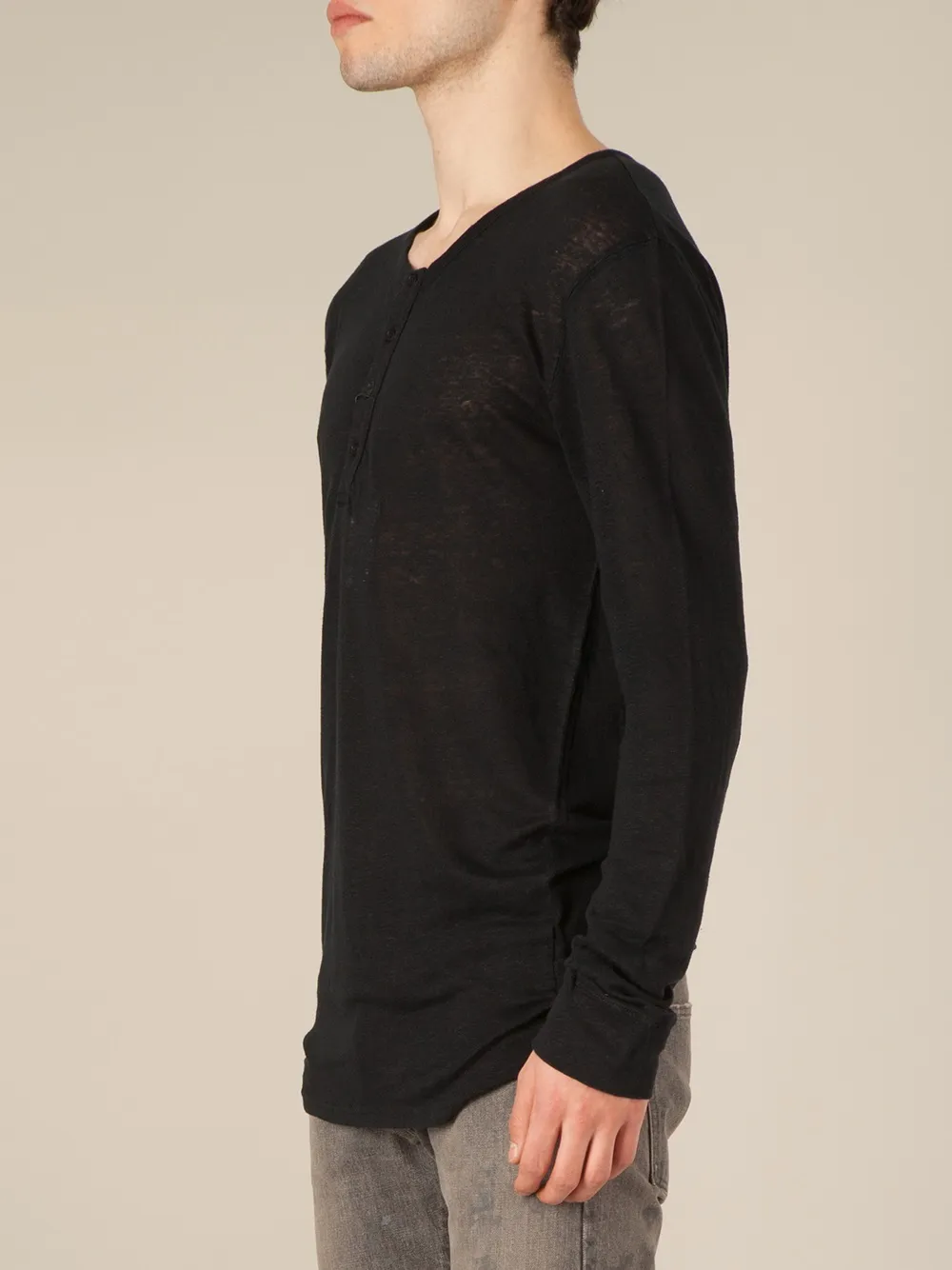 Balmain long sleeve T-shirt Zwart