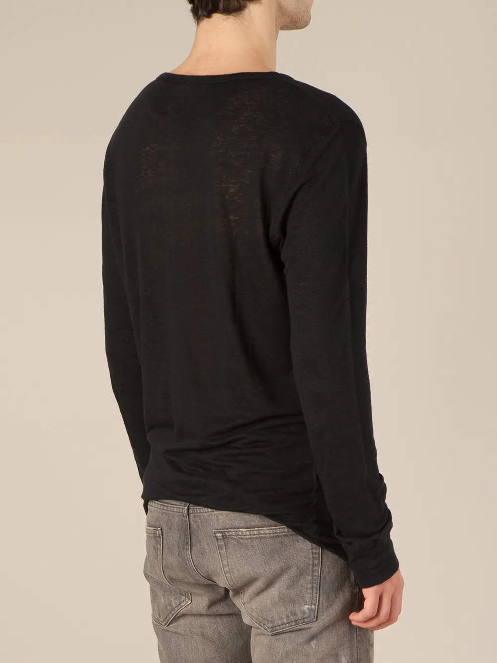 Balmain long sleeve T-shirt Zwart