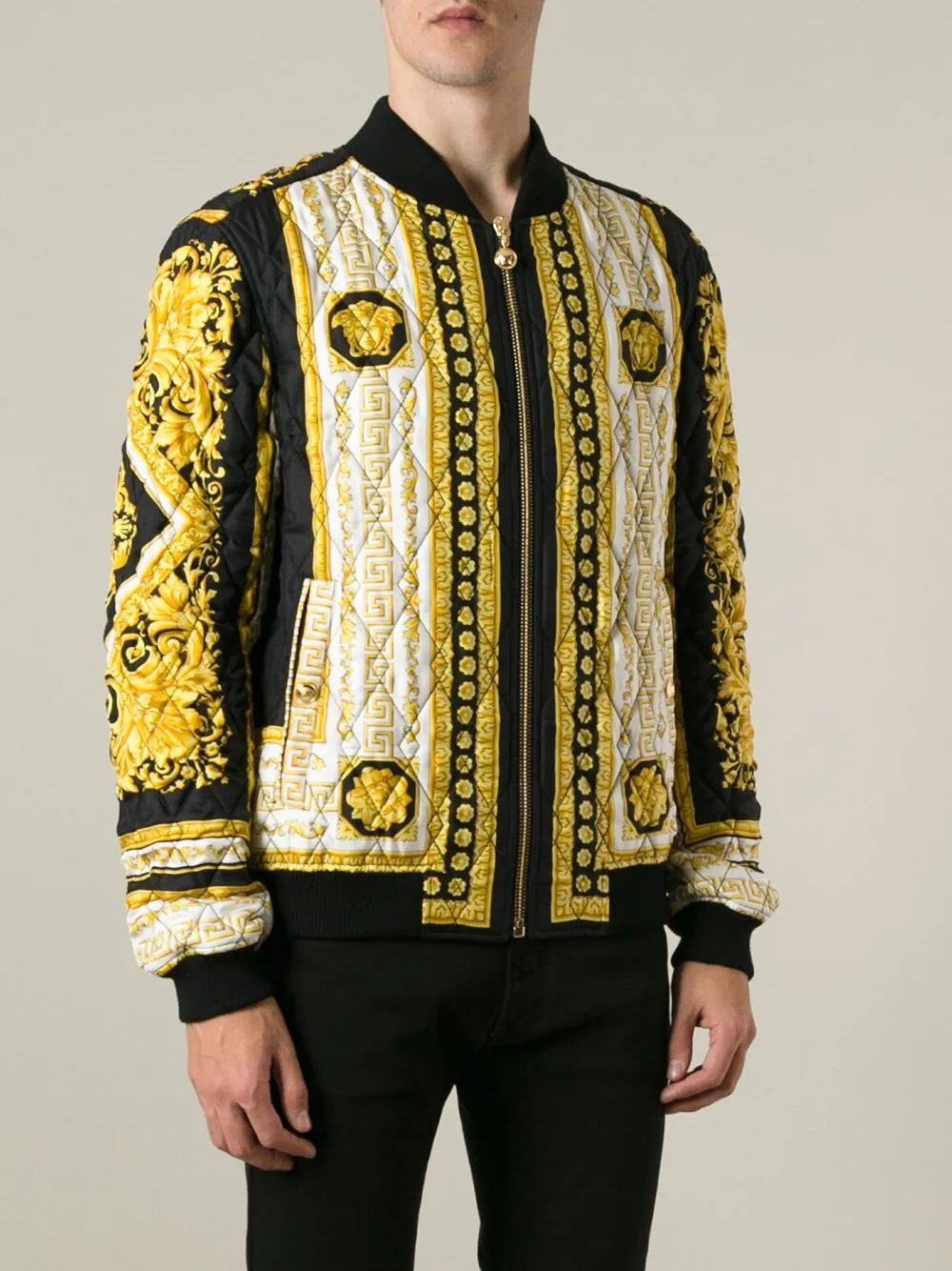 versace padded jacket