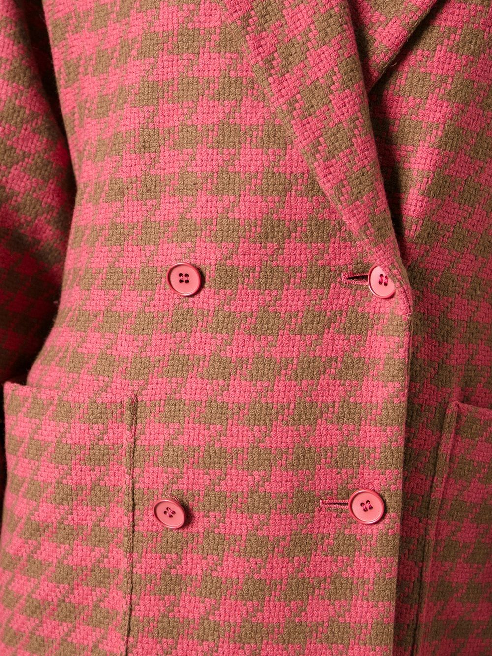 Pre-owned Ferragamo Double-breasted Coat In Pink