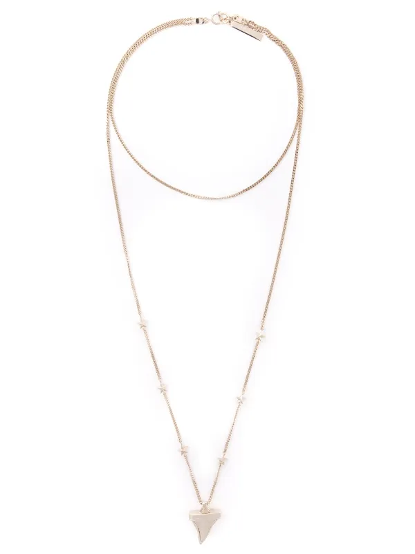Givenchy 'shark Tooth' Necklace in Metallic