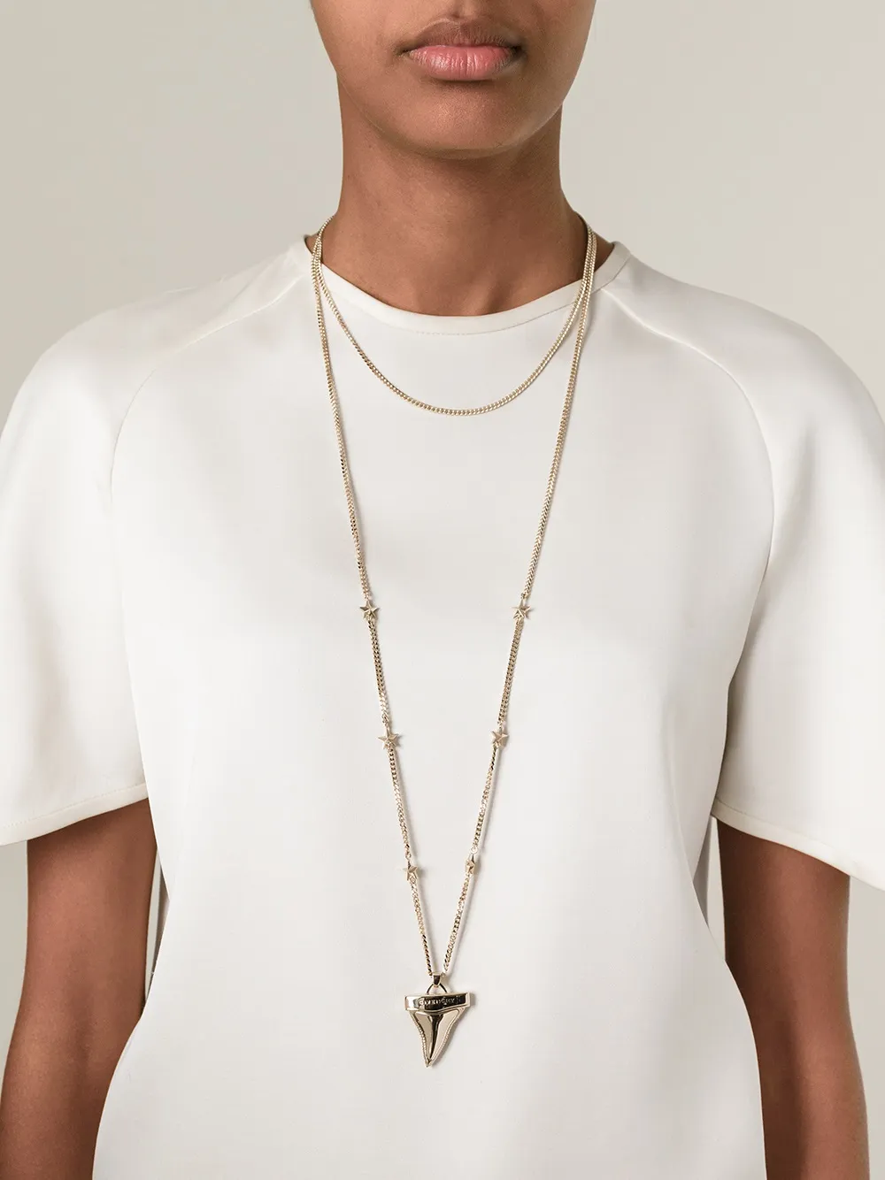  Givenchy 'shark Tooth' Halskette   Metallic 