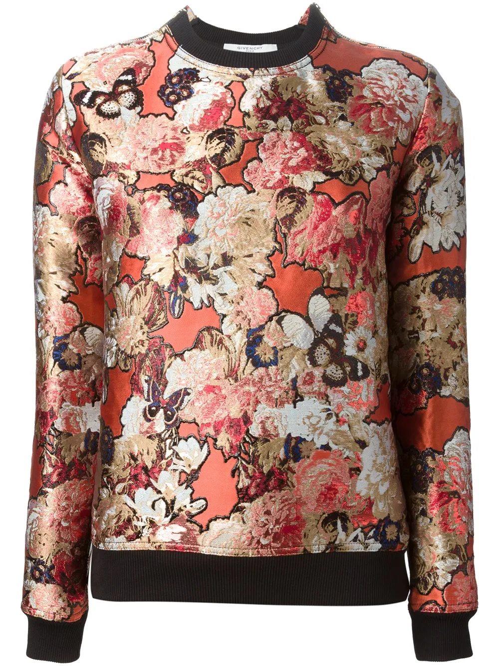 Givenchy floral embroidered sweatshirt Geel