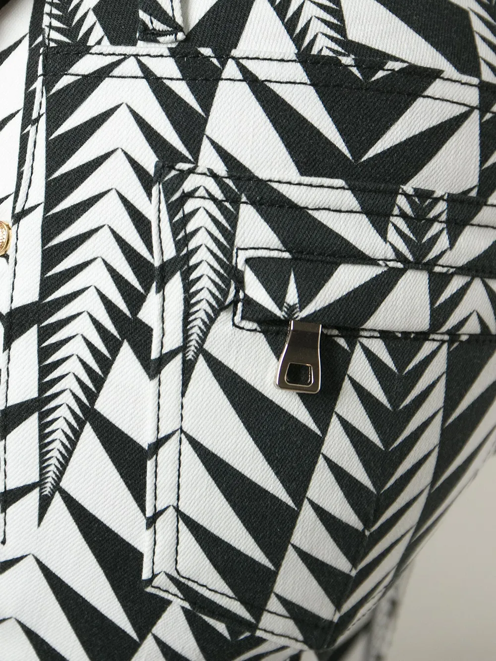 фото Balmain узкие джинсы с принтом