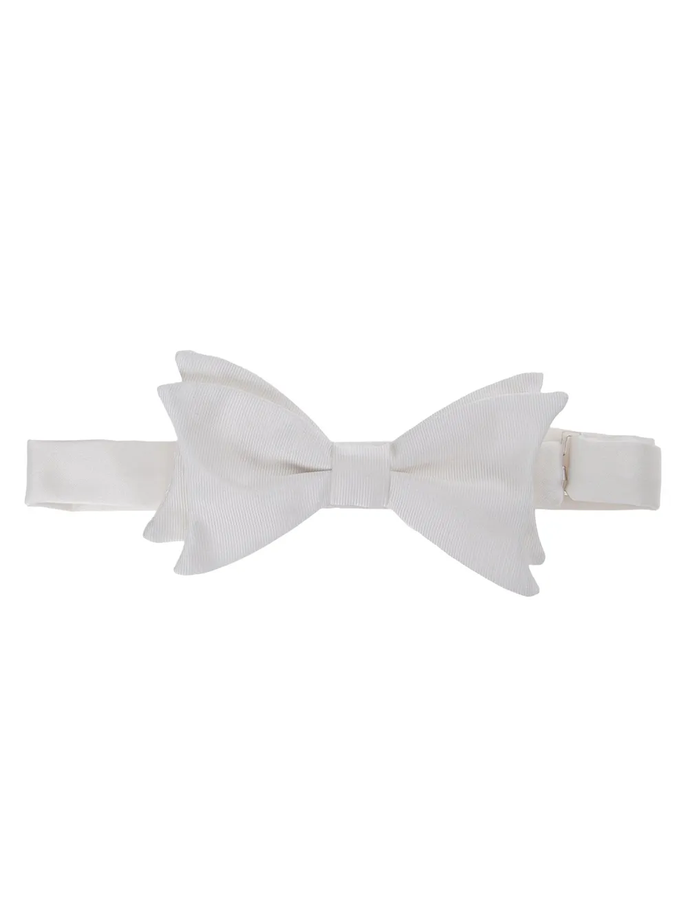 Maison F double bow tie | White | Image 1