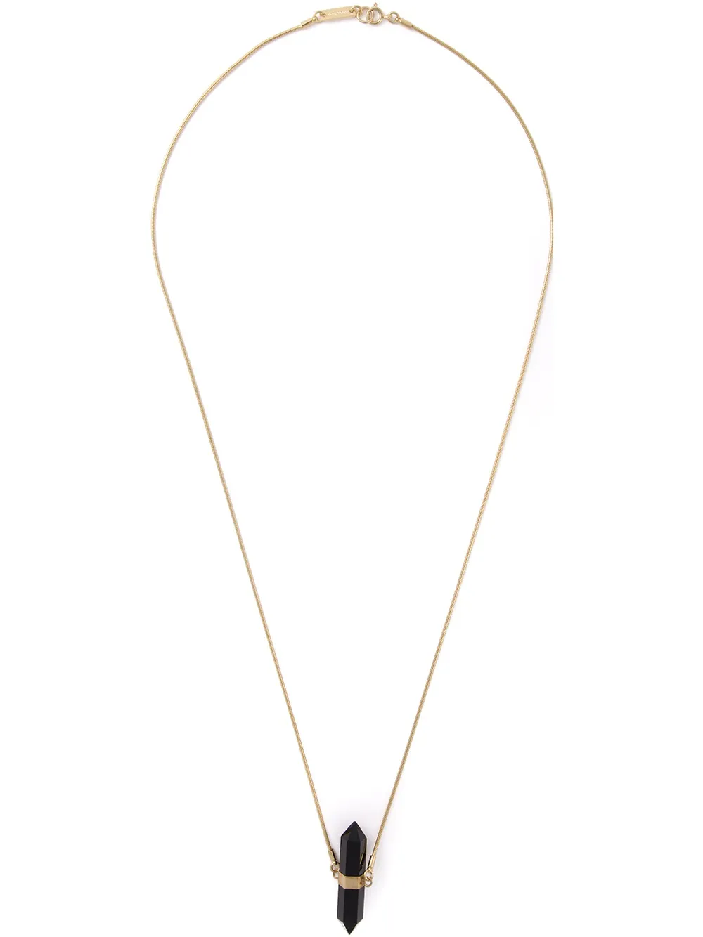 ISABEL MARANT crystal pendant necklace - Effetto metallizzato