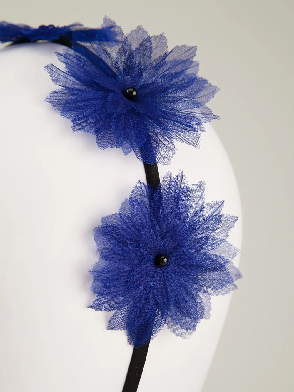 Gigi Burris Millinery 'Shadow Flora Crown' headband Blauw