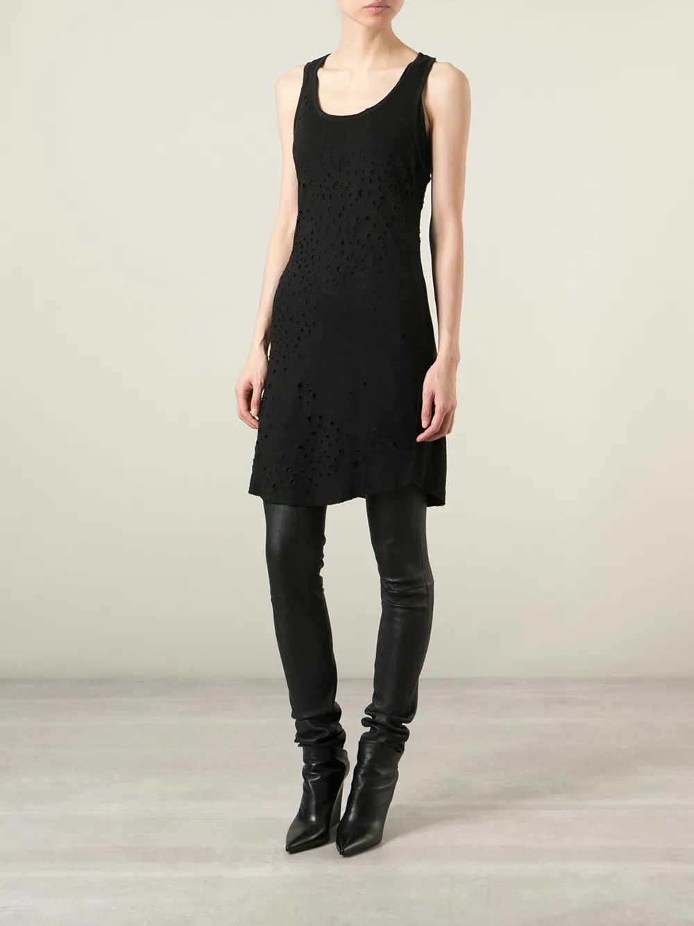 Thom Krom double layer vest dress Zwart