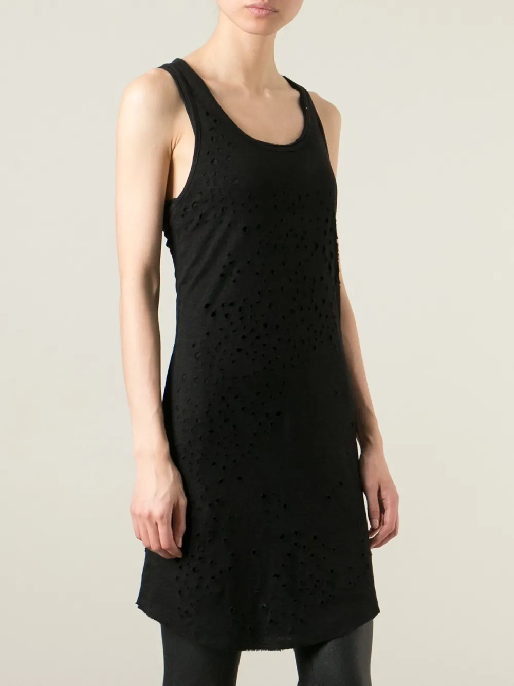 Thom Krom double layer vest dress Zwart