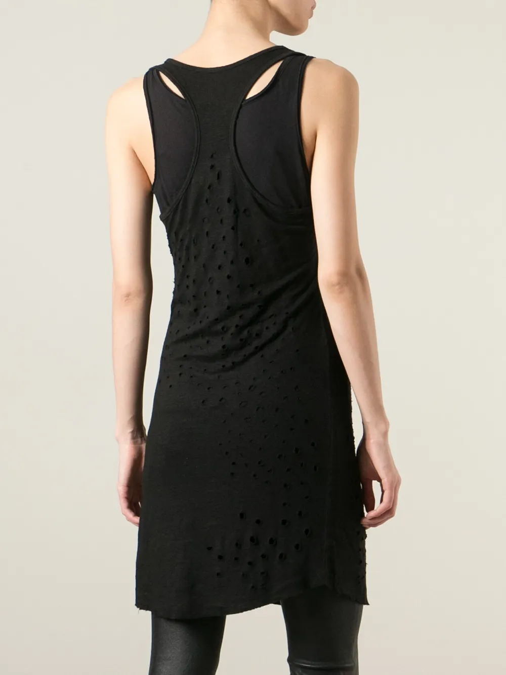 Thom Krom double layer vest dress Zwart