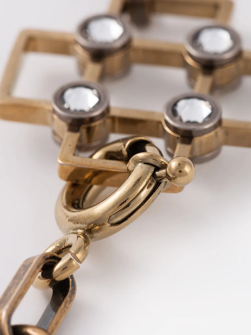  Lanvin Halskette Mit Kreuzanhänger   Metallic 