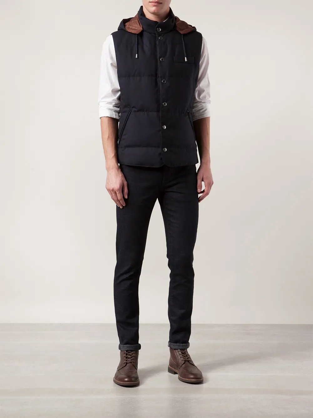 Brunello Cucinelli Steppweste mit Kapuze | Daunenjacken | Image 2