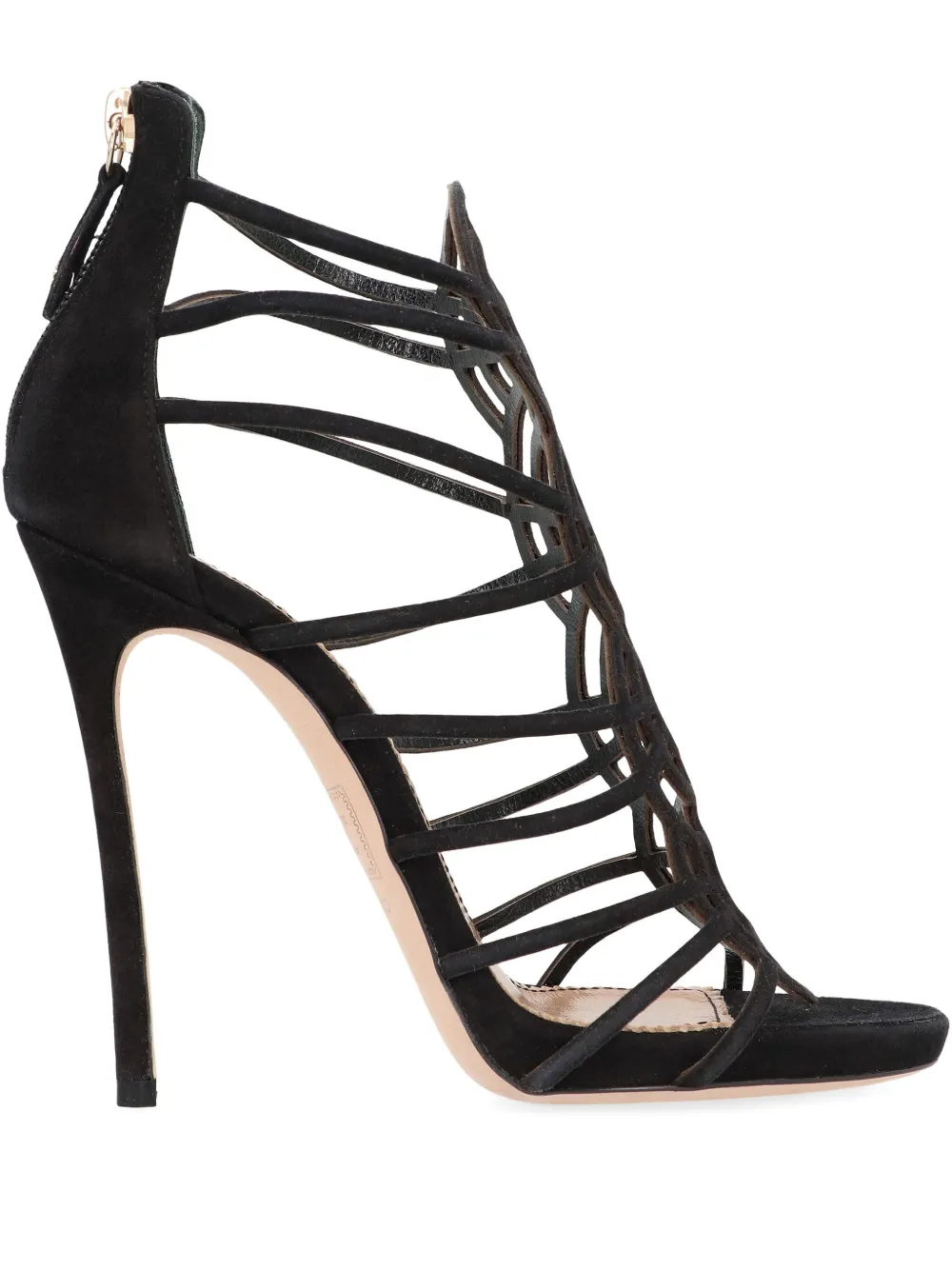 DSQUARED2 120mm suede strappy sandals Black