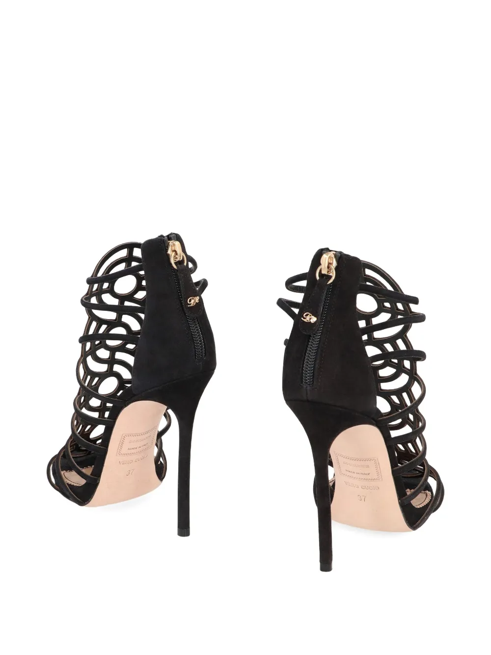 DSQUARED2 120mm suede strappy sandals Black
