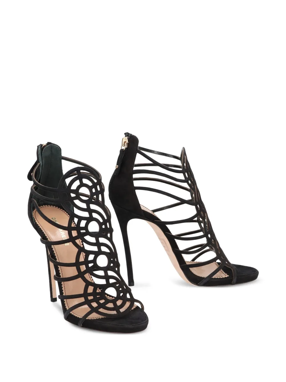 DSQUARED2 120mm suede strappy sandals | Heeled Sandals | Image 2