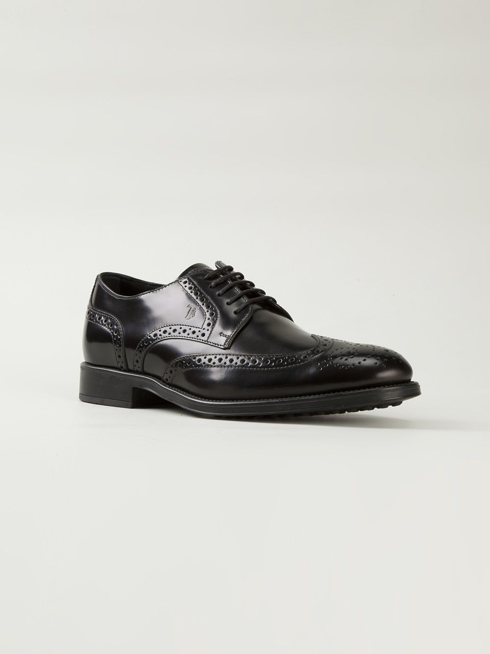 Tod's brogue shoes Black