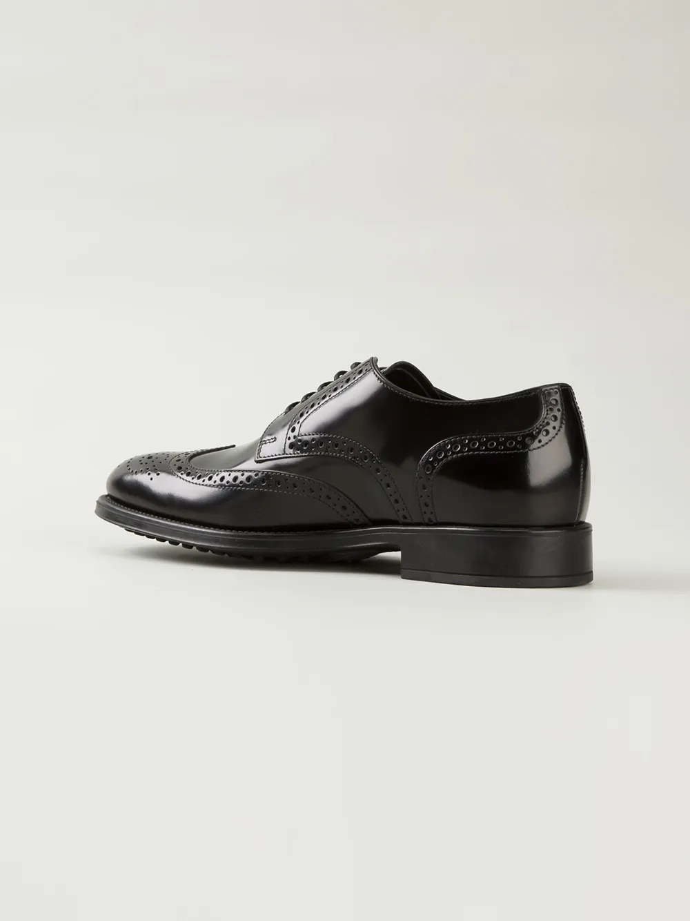 Tod's brogue shoes Black