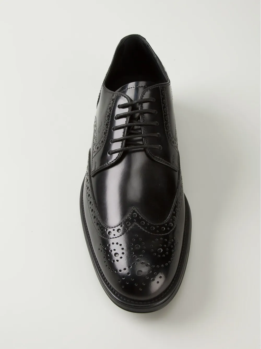 Tod's brogue shoes Black