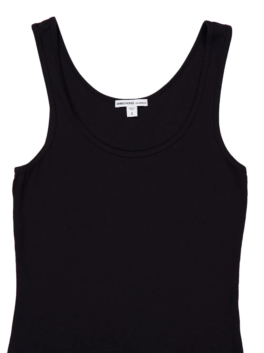  James Perse Enganliegendes Tanktop Mit Langem Schnitt   Schwarz 