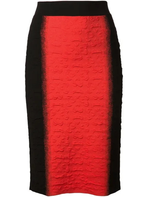 Alexander McQueen textured pencil skirt
