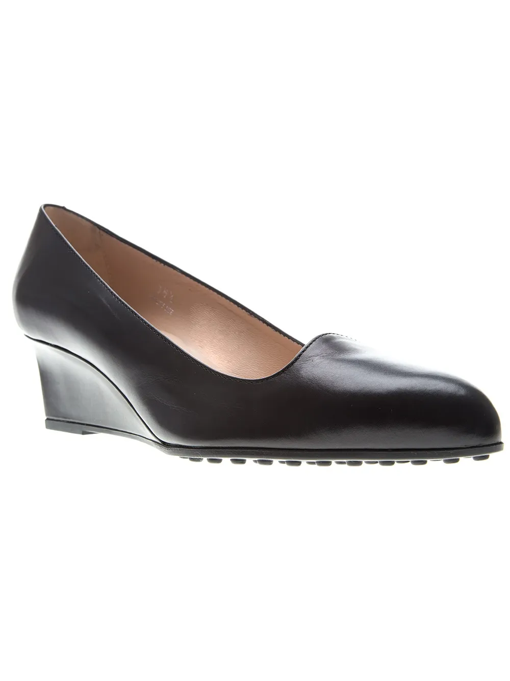 Tod's low wedge pumps Zwart