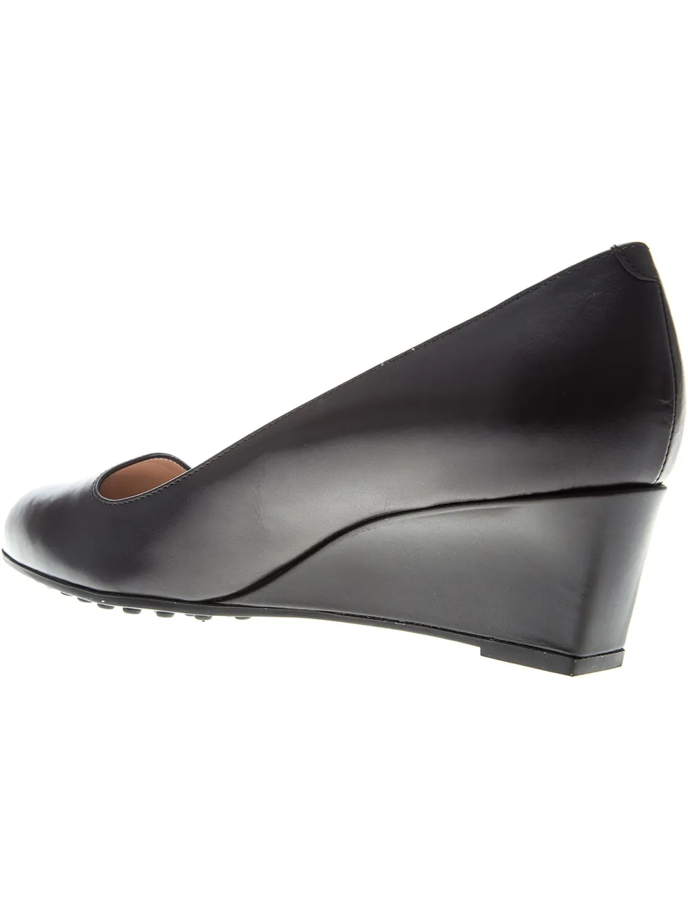 Tod's low wedge pumps Zwart