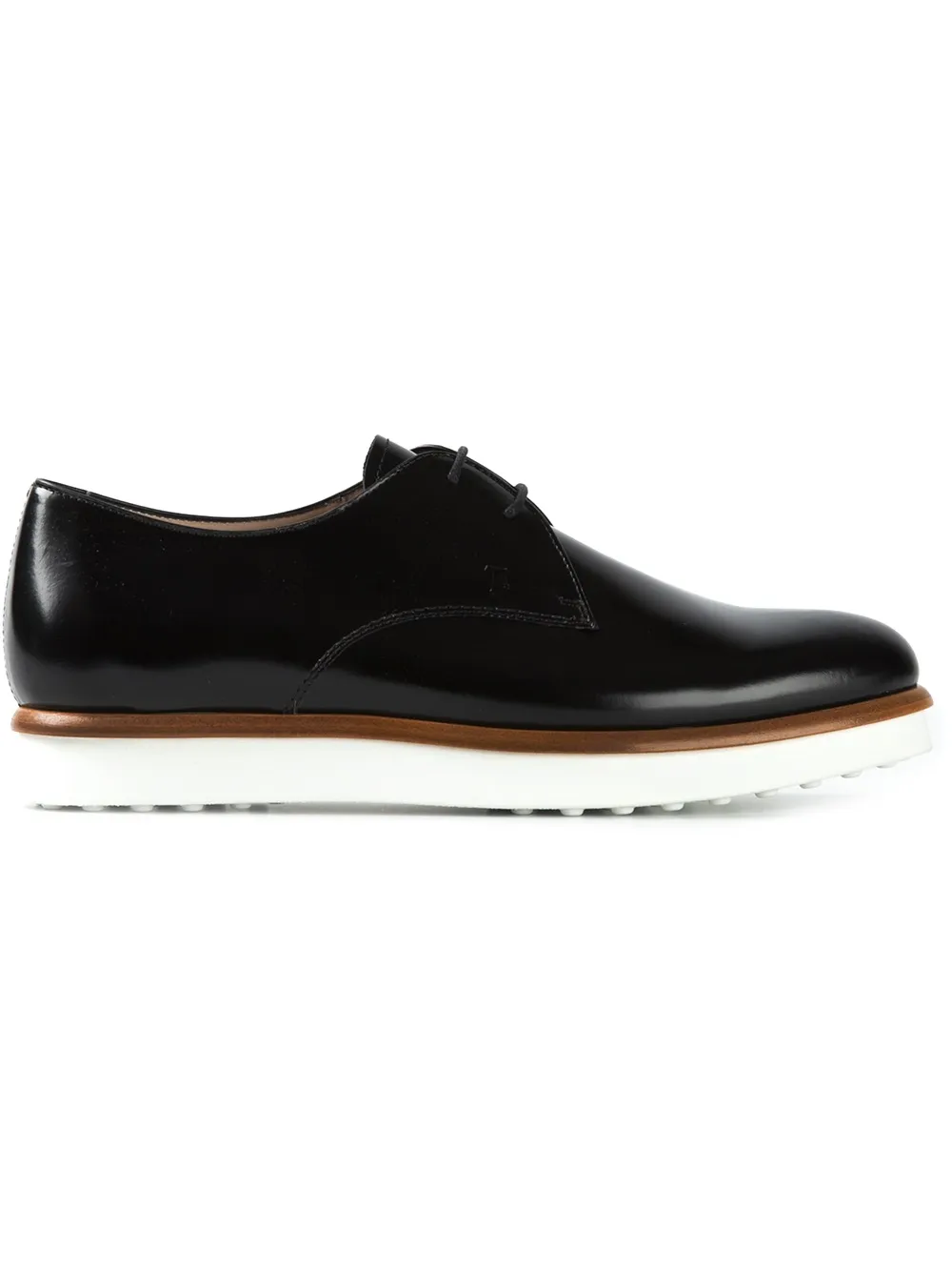 Tod's rubber sole lace-up shoes Zwart