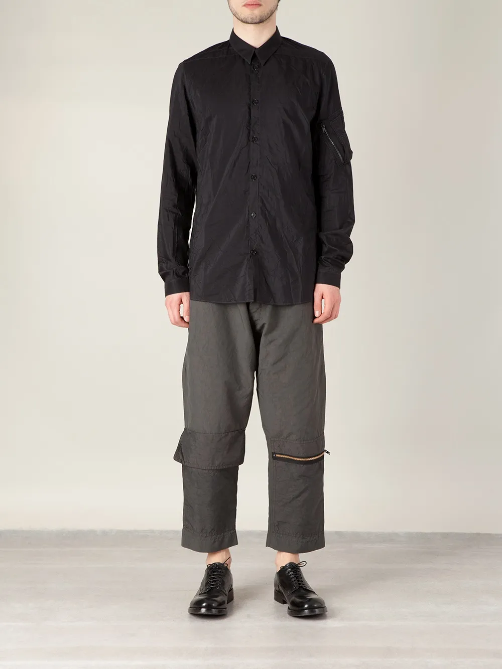 фото Nicolas andreas taralis рубашка с мятым эффектом