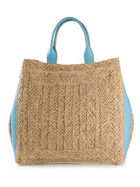 Emilio Pucci Straw Flowered Beach Tote - Farfetch