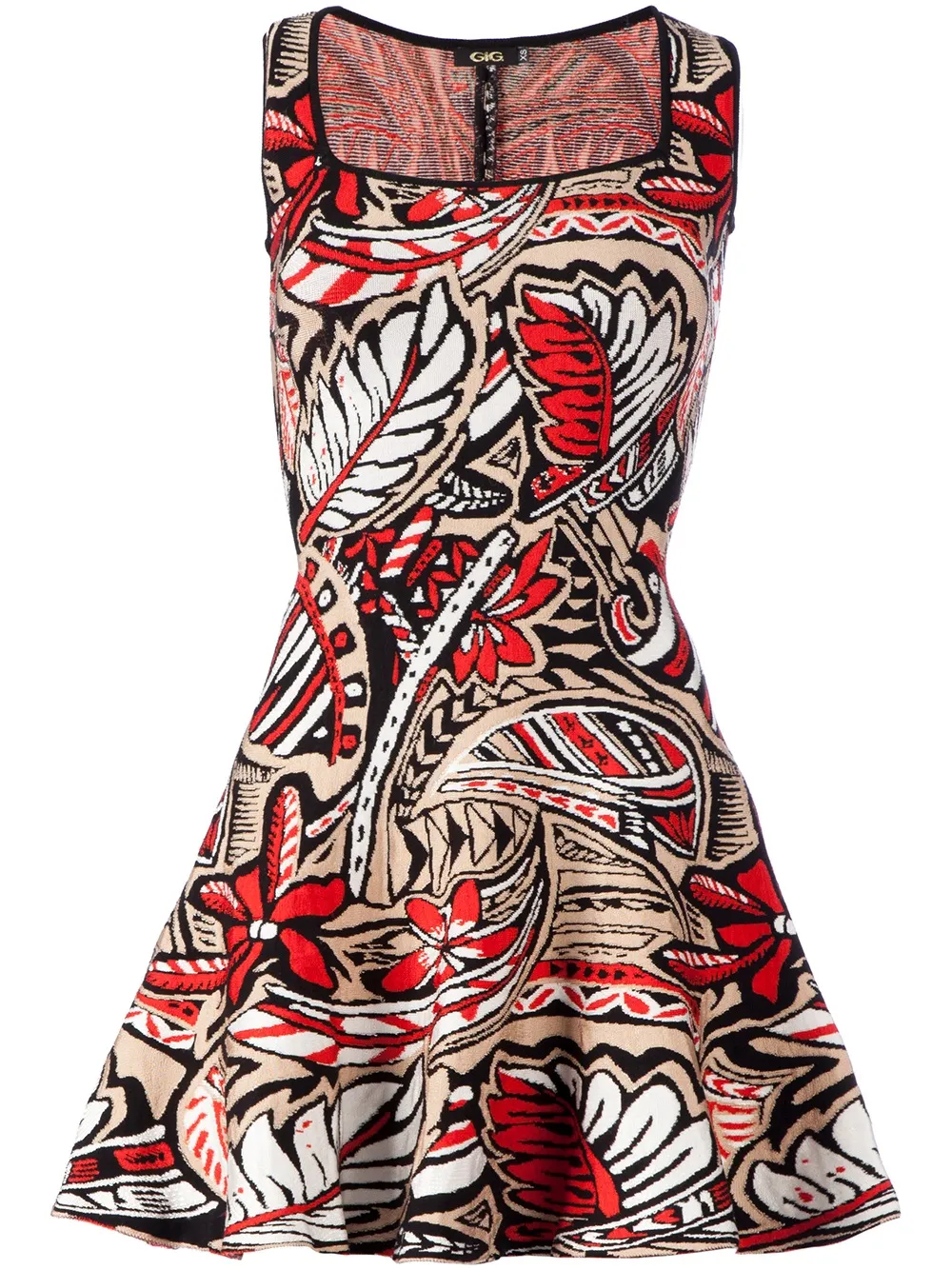 Gig robe en maille | rouge | Image 1