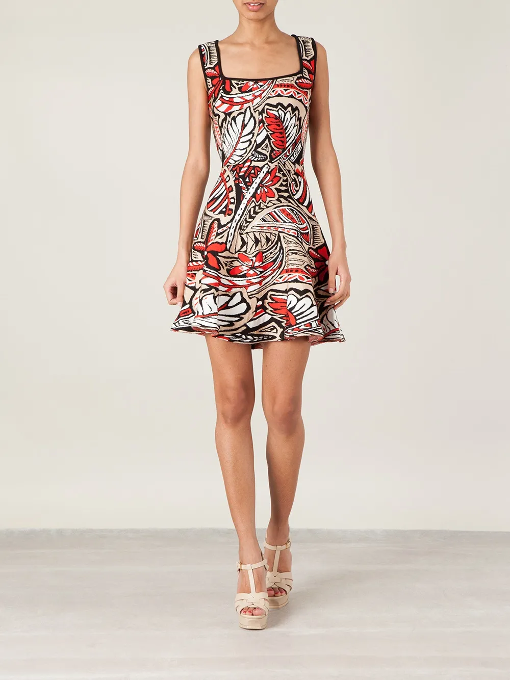 Gig knitted dress - Rood