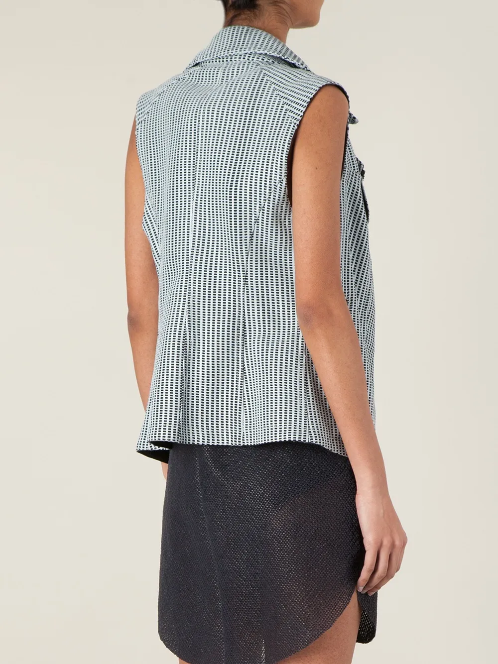 Drome Perforated Gilet In Gray