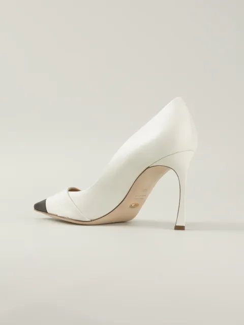 sergio rossi white pump