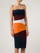 Victoria Beckham colour block fitted dress