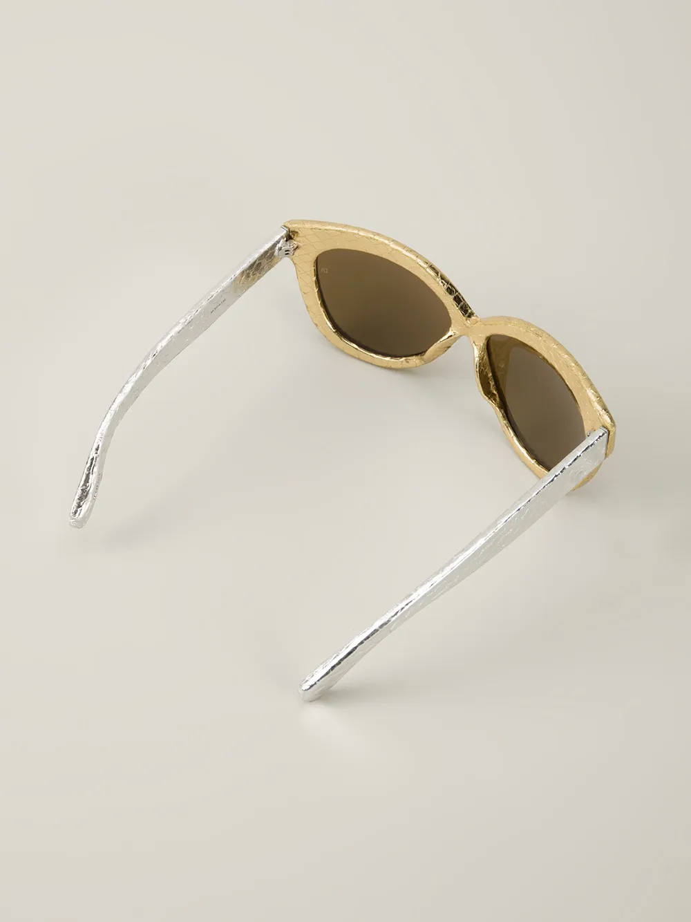 Linda Farrow ' 38' sunglasses - Metallic