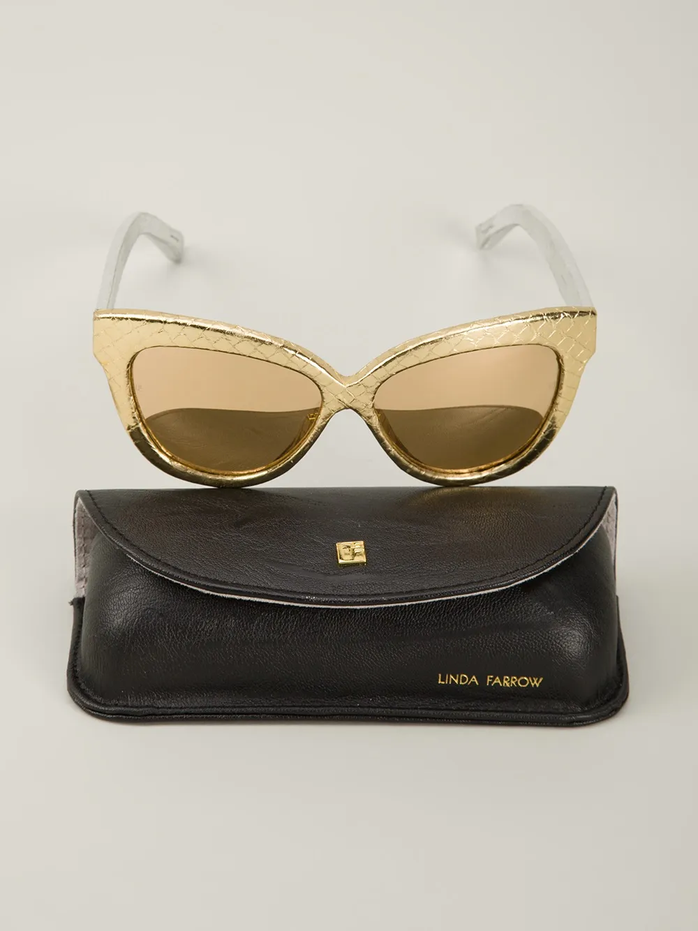 Linda Farrow ' 38' sunglasses Metallic