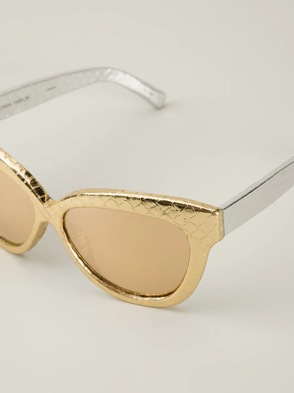 Linda Farrow ' 38' sunglasses Metallic