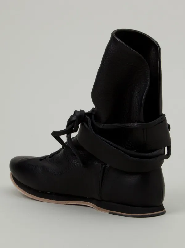 artselab black leather trainers