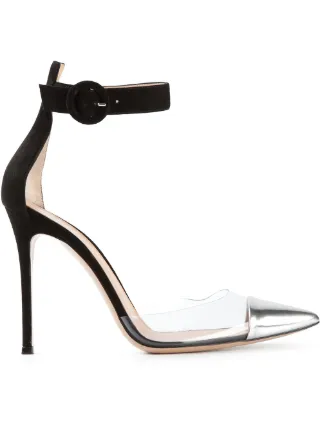 gianvito rossi stark plexi ankle strap heels