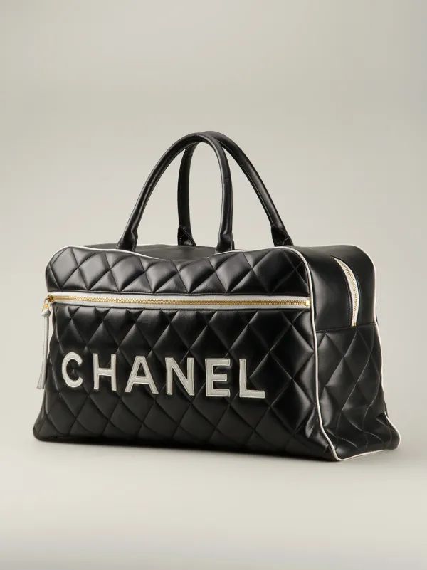 CHANEL キルティング バッグ CHANEL Pre-Owned キルティング ボストンバッグ | ブラック