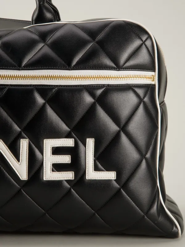 CHANEL Pre-Owned キルティング ボストンバッグ | ブラック