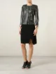 Sword quilted panel biker jacket