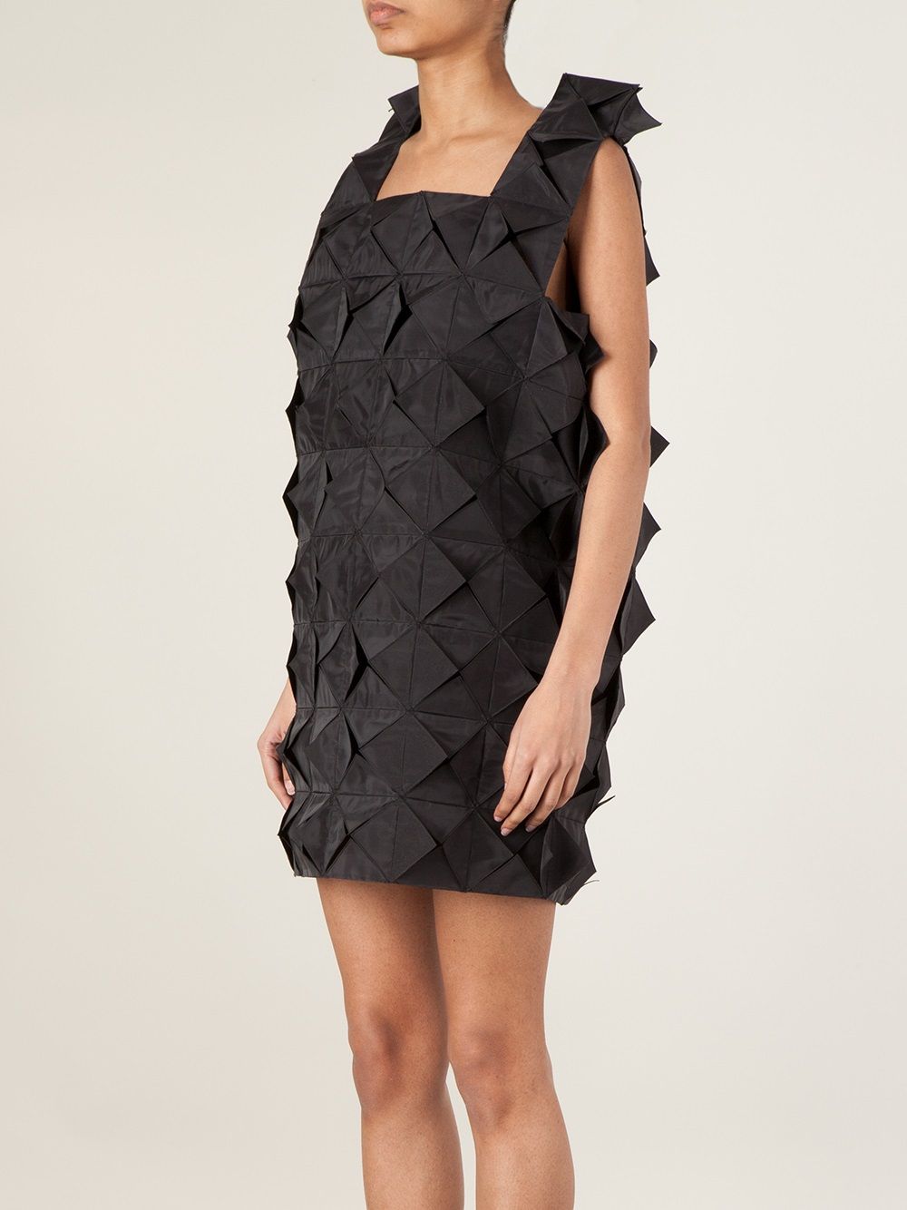 Junya Watanabe Origami Panel Dress In Black
