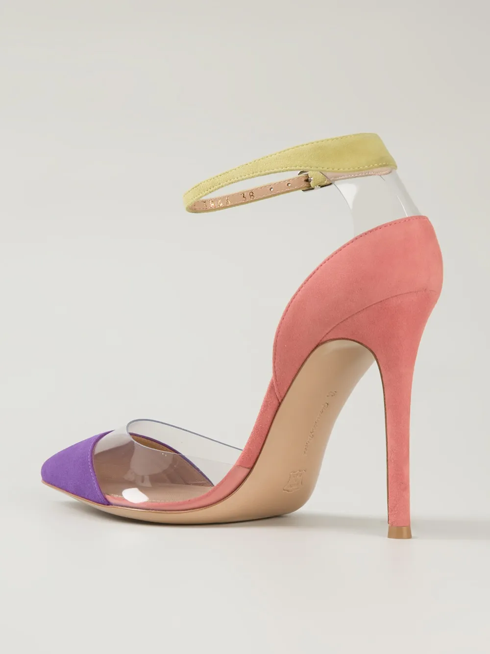 gianvito rossi gold plexi