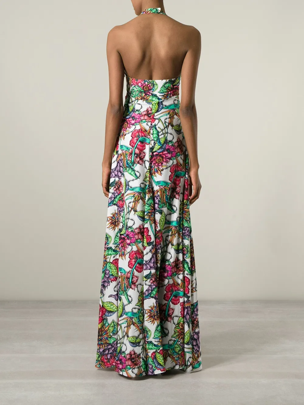 Marco Bologna Flower Print Halter Dress - Farfetch