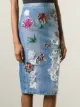 Marco Bologna patchwork denim skirt