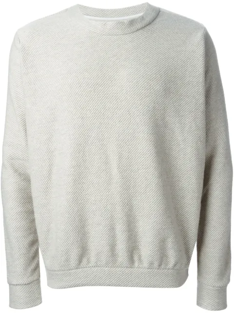 THE ELDER STATESMAN THE ELDER STATESMAN COOKED CASHMERE HERRING CREW NECK - NEUTRALS