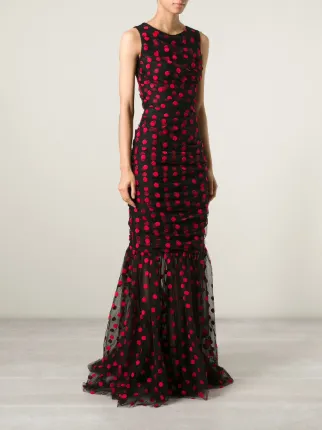 Polka dot fishtail dress images Polka dot fishtail dress images