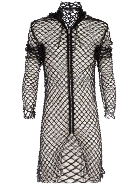 Comme des Garçons Homme Plus hooded fishnet jacket