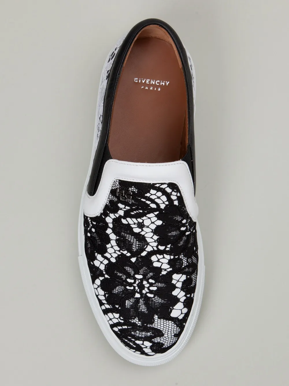Givenchy floral lace sneakers Zwart